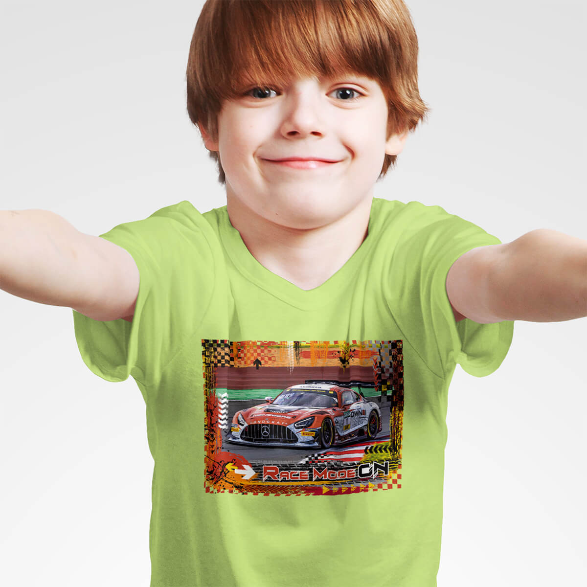 Kinder T-Shirt – RACE MODE ON – AMG-Mercedes GT3