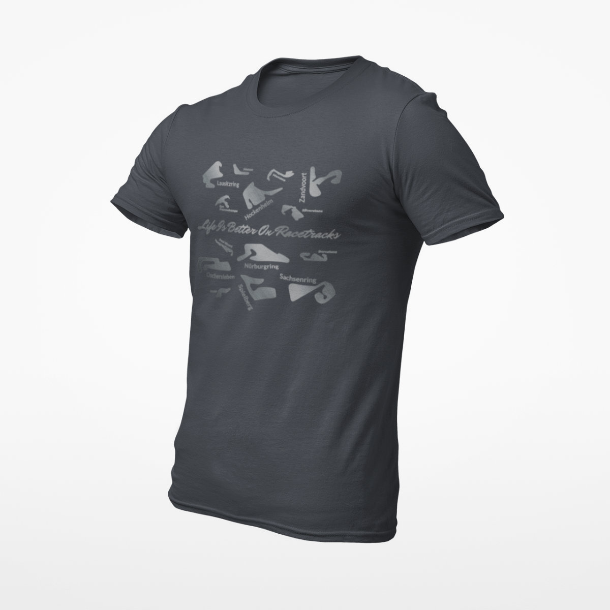 Motorsport Fan T-Shirt - LIFE IS BETTER ON RACETRACKS EUROPE